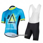 2018 Maillot Ciclismo Pearl Izumi Bleu Manches Courtes et Cuissard