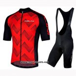 2019 Maillot Ciclismo Nalini Podio 2.0 Noir Rouge Manches Courtes et Cuissard