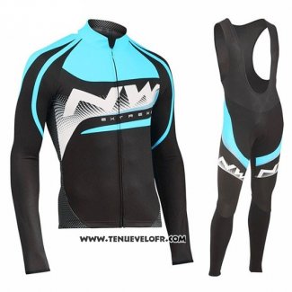 2019 Maillot Ciclismo Northwave Azur Blanc Noir Manches Longues et Cuissard