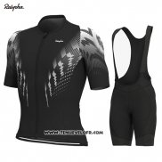 2019 Maillot Ciclismo Rapha Noir Blanc Manches Courtes et Cuissard