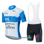 2020 Maillot Ciclismo Israel Cycling Academy Blanc et Bleu Manches Courtes et Cuissard