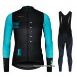 2020 Maillot Ciclismo NDLSS Noir Bleu Clair Manches Longues et Cuissard