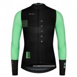 2020 Maillot Ciclismo NDLSS Noir Vert Manches Longues et Cuissard