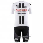 2020 Maillot Ciclismo Sunweb Blanc Manches Courtes et Cuissard