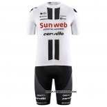 2020 Maillot Ciclismo Sunweb Blanc Manches Courtes et Cuissard