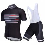2021 Maillot Cyclisme Factory Stock Noir Manches Courtes et Cuissard