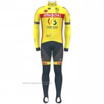2021 Maillot Cyclisme Wallonie Bruxelles Jaune Manches Longues et Cuissard