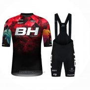 2024 Maillot Cyclisme BH Coloma Rouge Noir Manches Courtes et Cuissard