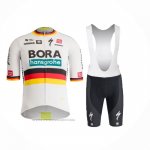 2024 Maillot Cyclisme Bora-Hansgrone Noir Rouge Jaune Manches Courtes Et Cuissard