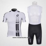 2011 Maillot Ciclismo Assos Blanc et Noir Manches Courtes et Cuissard