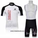 2011 Maillot Ciclismo BMC Blanc Manches Courtes et Cuissard