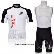 2011 Maillot Ciclismo BMC Blanc Manches Courtes et Cuissard