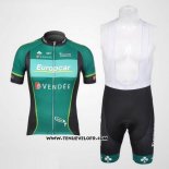 2012 Maillot Ciclismo Europcar Vert Manches Courtes et Cuissard