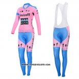 2015 Maillot Ciclismo Femme Saxo Bank Fuchsia Manches Longues et Cuissard