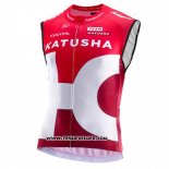 2016 Gilet Coupe-vent Katusha Blanc et Rouge