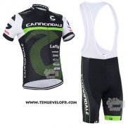 2016 Maillot Ciclismo Canonodale Vert et Noir Manches Courtes et Cuissard