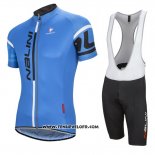 2016 Maillot Ciclismo Nalini Bleu Manches Courtes et Cuissard