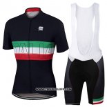 2017 Maillot Ciclismo Sportful Champion Italie Manches Courtes et Cuissard