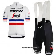 2018 Maillot Ciclismo Trek Segafredo Champion France Manches Courtes et Cuissard