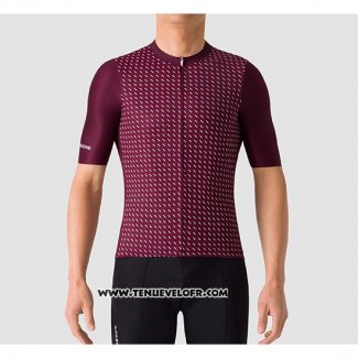 2019 Maillot Ciclismo La Passione Rouge Manches Courtes et Cuissard