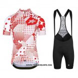 2020 Maillot Ciclismo Assos Erlkoenig Rouge Blanc Manches Courtes et Cuissard