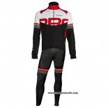 2020 Maillot Cyclisme Nalini Noir Blanc Rouge Manches Longues et Cuissard(2)