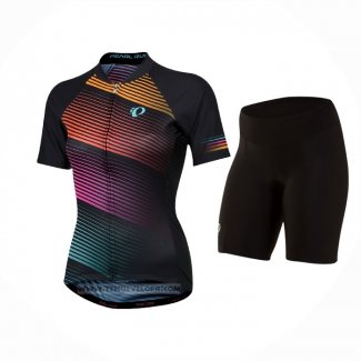 2021 Maillot Cyclisme Femme Pearl Izumi Multicolore Manches Courtes et Cuissard