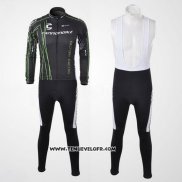 2010 Maillot Ciclismo Cannondale Noir Manches Longues et Cuissard