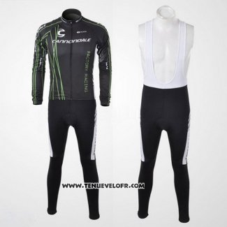 2010 Maillot Ciclismo Cannondale Noir Manches Longues et Cuissard