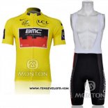 2011 Maillot Ciclismo BMC Lider Jaune Manches Courtes et Cuissard