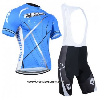 2014 Maillot Ciclismo Fox Azur Manches Courtes et Cuissard