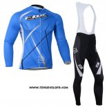 2014 Maillot Ciclismo Fox Azur Manches Longues et Cuissard