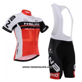 2015 Maillot Ciclismo Nalini Rouge et Blanc Manches Courtes et Cuissard