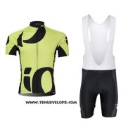 2015 Maillot Ciclismo Pearl Izumi Noir et Vert Manches Courtes et Cuissard