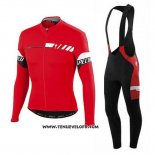 2015 Maillot Ciclismo Specialized Profond Rouge Manches Longues et Cuissard
