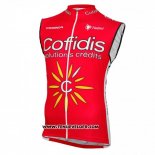 2016 Gilet Coupe-vent Cofidis Jaune et Rouge