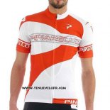 2016 Maillot Ciclismo Pinarello Blanc et Orange Manches Courtes et Cuissard