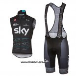 2017 Gilet Coupe-vent Sky Bleu et Noir