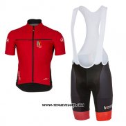 2017 Maillot Ciclismo Castelli Maratone Rouge et Noir Manches Courtes et Cuissard