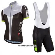 2017 Maillot Ciclismo Femme Nalini Noir et Blanc Manches Courtes et Cuissard