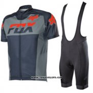 2017 Maillot Ciclismo Fox Gris Manches Courtes et Cuissard