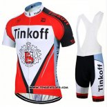 2017 Maillot Ciclismo Tinkoff Rouge Manches Courtes et Cuissard