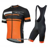 2018 Maillot Ciclismo Nalini Fatica Orange Manches Courtes et Cuissard