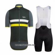 2018 Maillot Ciclismo Ralph Noir et Jaune Manches Courtes et Cuissard