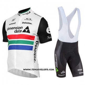 2019 Maillot Ciclismo Dimension Data Champion Afrique Du Sud Manches Courtes et Cuissard