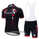 2019 Maillot Ciclismo Kuota Noir Rouge Manches Courtes et Cuissard