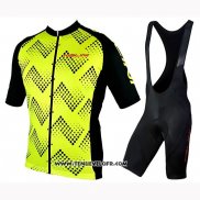 2019 Maillot Ciclismo Nalini Podio 2.0 Noir Jaune Manches Courtes et Cuissard