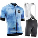 2019 Maillot Ciclismo Northwave Bleu Manches Courtes et Cuissard