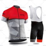 2019 Maillot Ciclismo Northwave Gris Rouge Manches Courtes et Cuissard