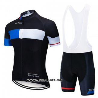 2019 Maillot Ciclismo Orbea Noir Bleu Blanc Manches Courtes et Cuissard